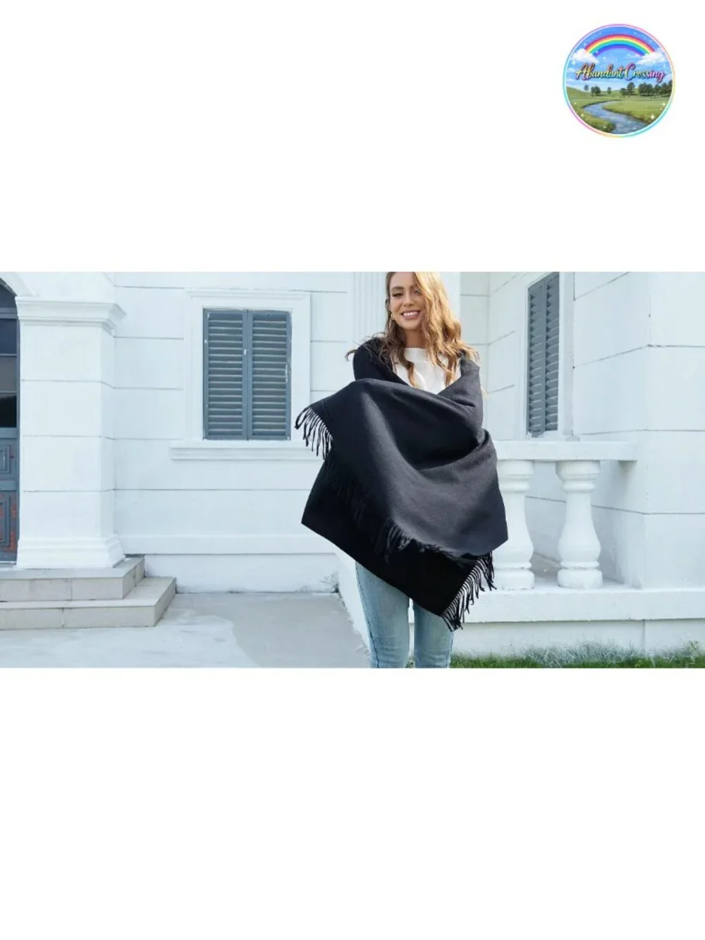 Wool Pashmina Shawl Wrap - Super Soft Warm Women's Scarf Wedding Formal Evening